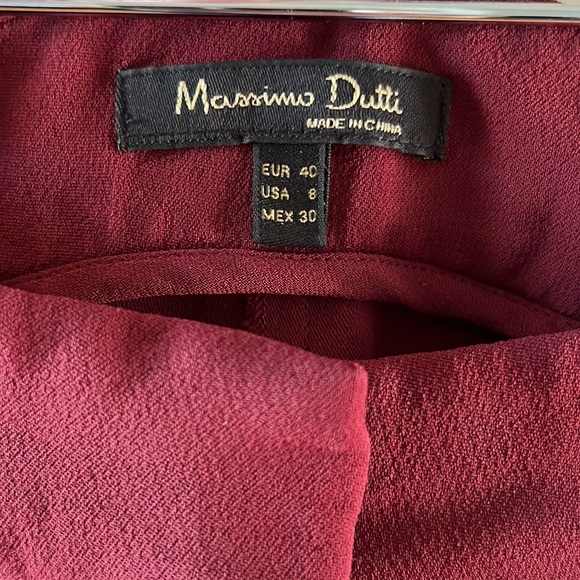 Massimo Dutti Maroon Pants - Picture 2 of 2
